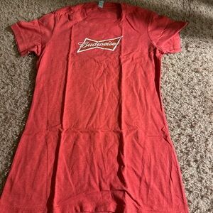 Budweiser Logo Tee in Vibrant Red